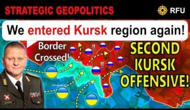 TABLES TURNED! Ukrainians Advance into Russia's Kursk! 〘from 1:31: mention of a new "drone drop munition dubbed 'the black hole bomb'" which can be a thermobaric munition〙