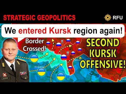 TABLES TURNED! Ukrainians Advance into Russia's Kursk! 〘from 1:31: mention of a new "drone drop munition dubbed 'the black hole bomb'" which can be a thermobaric munition〙
