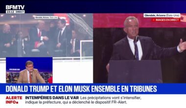 Donald Trump et Elon Musk sont ensemble en tribunes pour l'hommage à Charlie Kirk à Glendale aux États-Unis