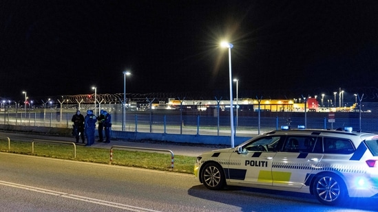 'One to two drones were observed outside and over the airbase,' the duty officer said.(AFP)