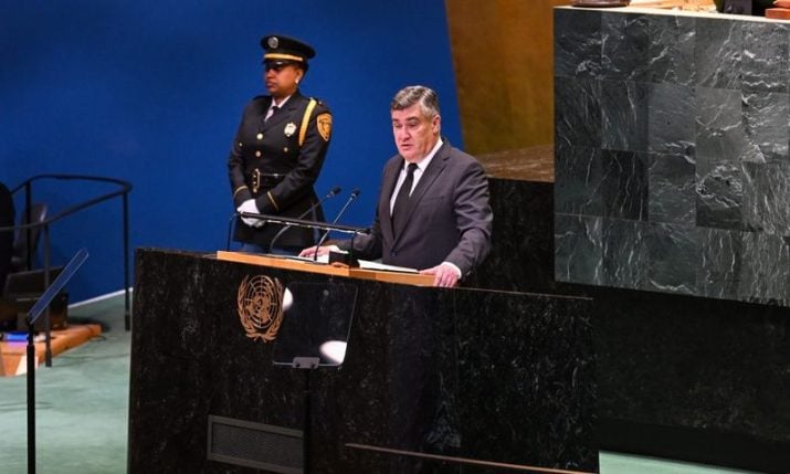 Croatian president’s speech at the UN General Assembly in New York