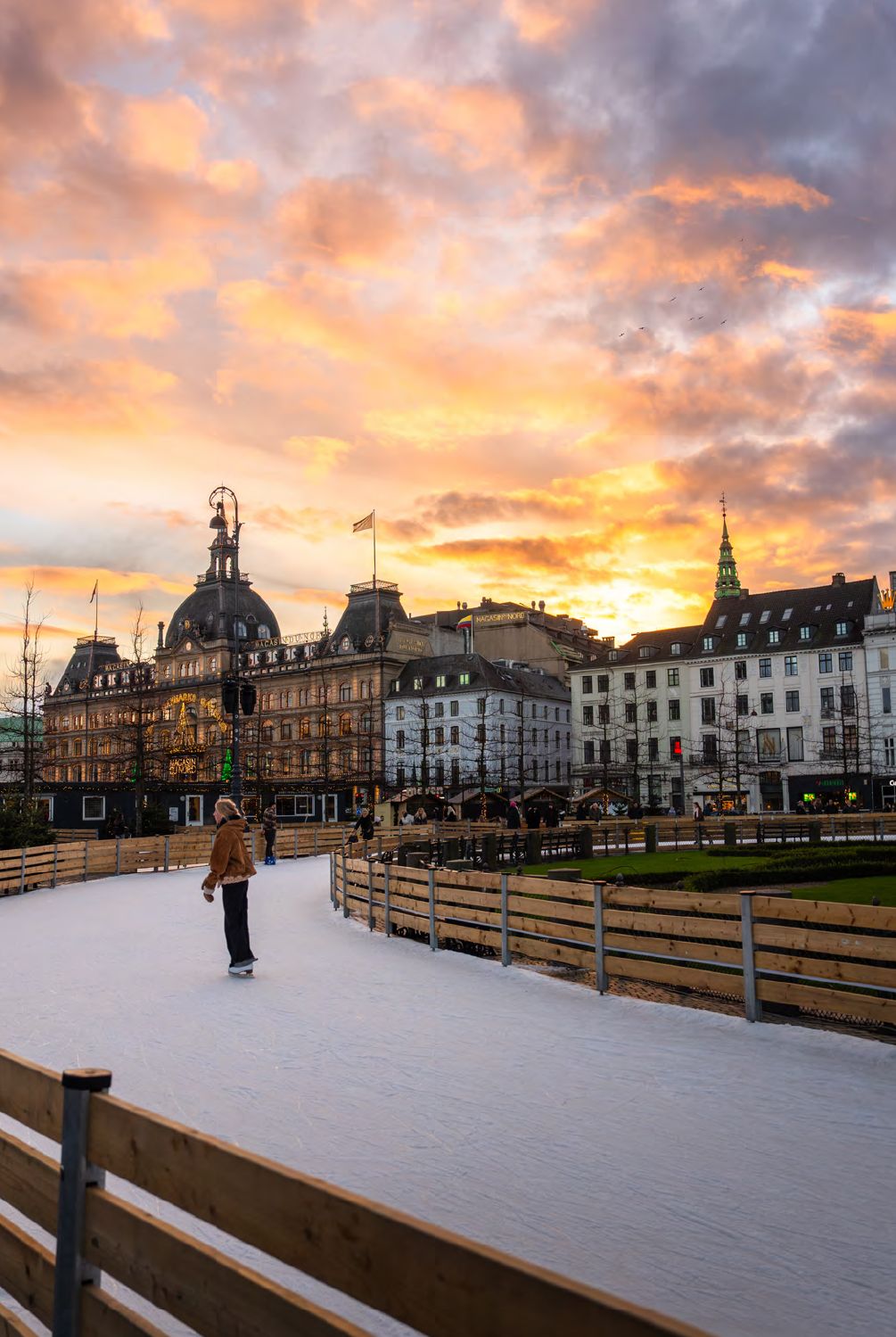 Image may contain Person Clothing Glove Flag City Light and Traffic Light
