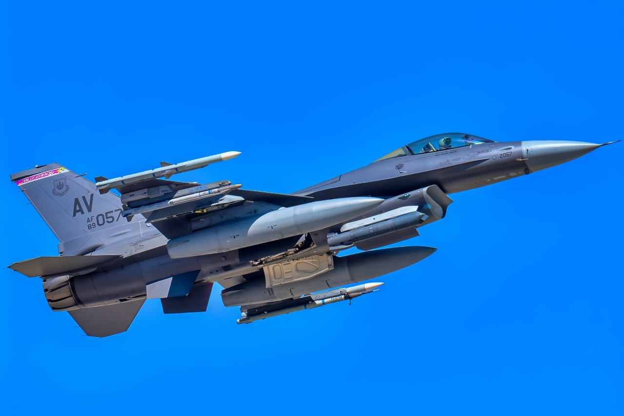 A U.S. Air Force F-16 Fighting Falcon assigned to the 510th Fighter Generation Squadron takes off during Exercise Anatolian Eagle 25 at the 3rd Main Jet Base, Konya, Türkiye, June 30, 2025. Through realistic multinational training, the 31st Fighter Wing enhances survivability, increases combat effectiveness and demonstrates that the U.S. and its Allies and partners are prepared to defend the homeland, deter aggression, and, if necessary, fight and win. (U.S. Air Force photo by Airman 1st Class Zachary Jakel)