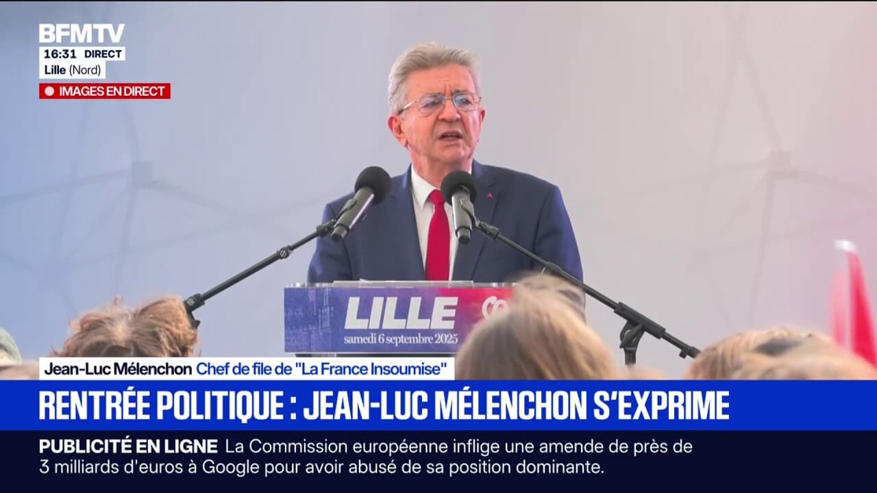 "Si la France était gouvernée par les Insoumis, les navires de la marine nationale accompagneraient" ces bateaux, indique Jean-Luc Mélenchon, chef de file LFI