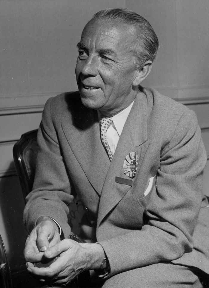 Folke Bernadotte’s at the International Red Cross Conference, 1948. ICRC archives (ARR).