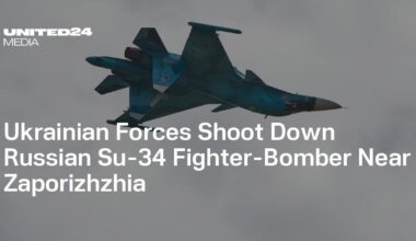 Ukrainian Forces Shoot Down Russian Su-34 Fighter-Bomber Near Zaporizhzhia