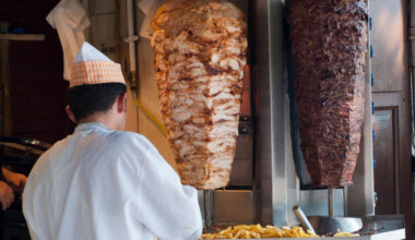 Kebab shop in Istanbul, Turkey