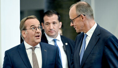 Press conference after cabinet meeting in the Bendlerblock