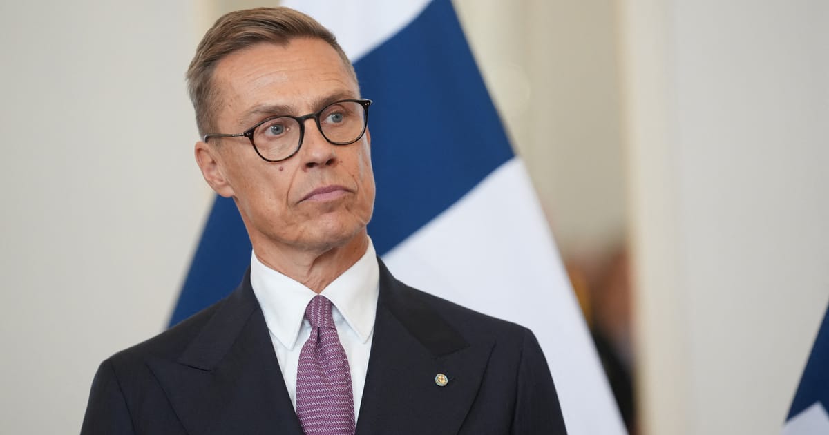 Trump’s treatment of Putin has moved from ‘carrots’ to ‘stick’, says Finland’s President – POLITICO