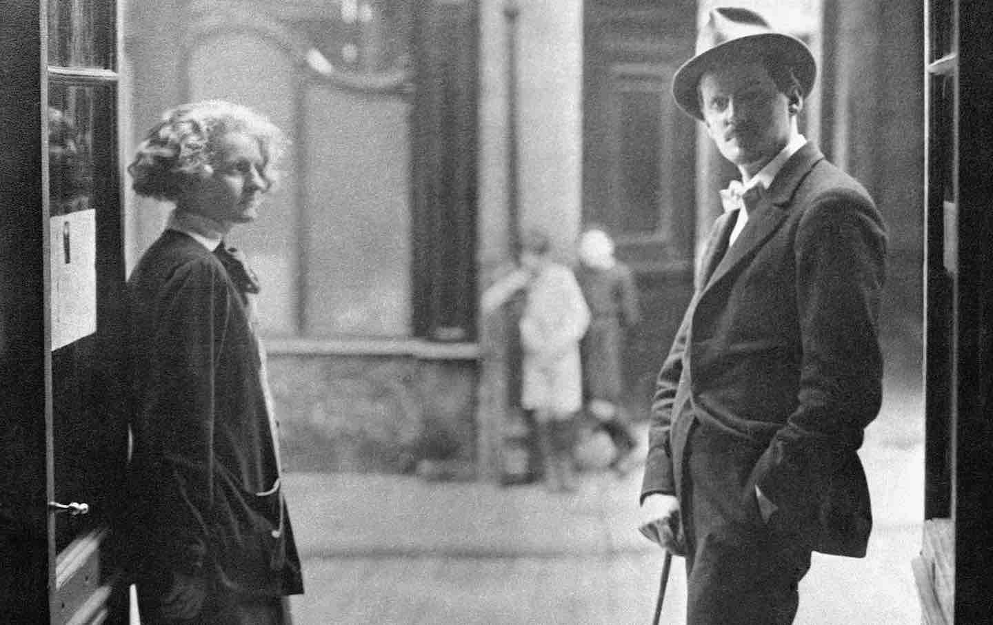 Sylvia Beach and James Joyce, 1920.