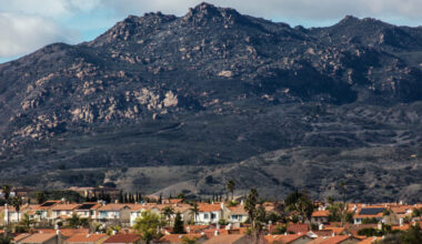 A view of the Porter Ranch area of Los Angeles on Jan. 8, 2016, where natural gas had been leaking from the Aliso Canyon storage facility since Oct. 23, 2015. Credit: Ted Soqui/Corbis via Getty Images