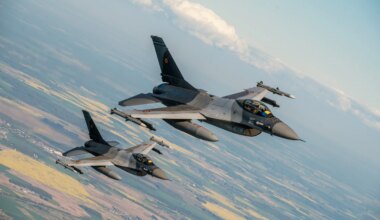 Romanian Air Force F-16s intercept Russian drone that violated national airspace %