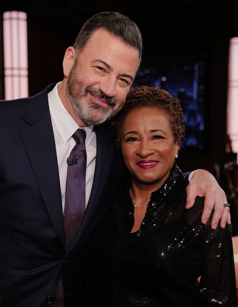 JIMMY KIMMEL LIVE!  "Jimmy Kimmel Live!" airs every weeknight at 11:35 p.m. ET and features a diverse lineup of guests that include celebrities, athletes, musical acts, comedians and human interest subjects, along with comedy bits and a house band. The guests for Tuesday, April 23 included Wanda Sykes ("The Upshaws"), Gabriel Iglesias ("Don't Worry Be Fluffy"), and musical guest ERNEST. (Disney/Randy Holmes)