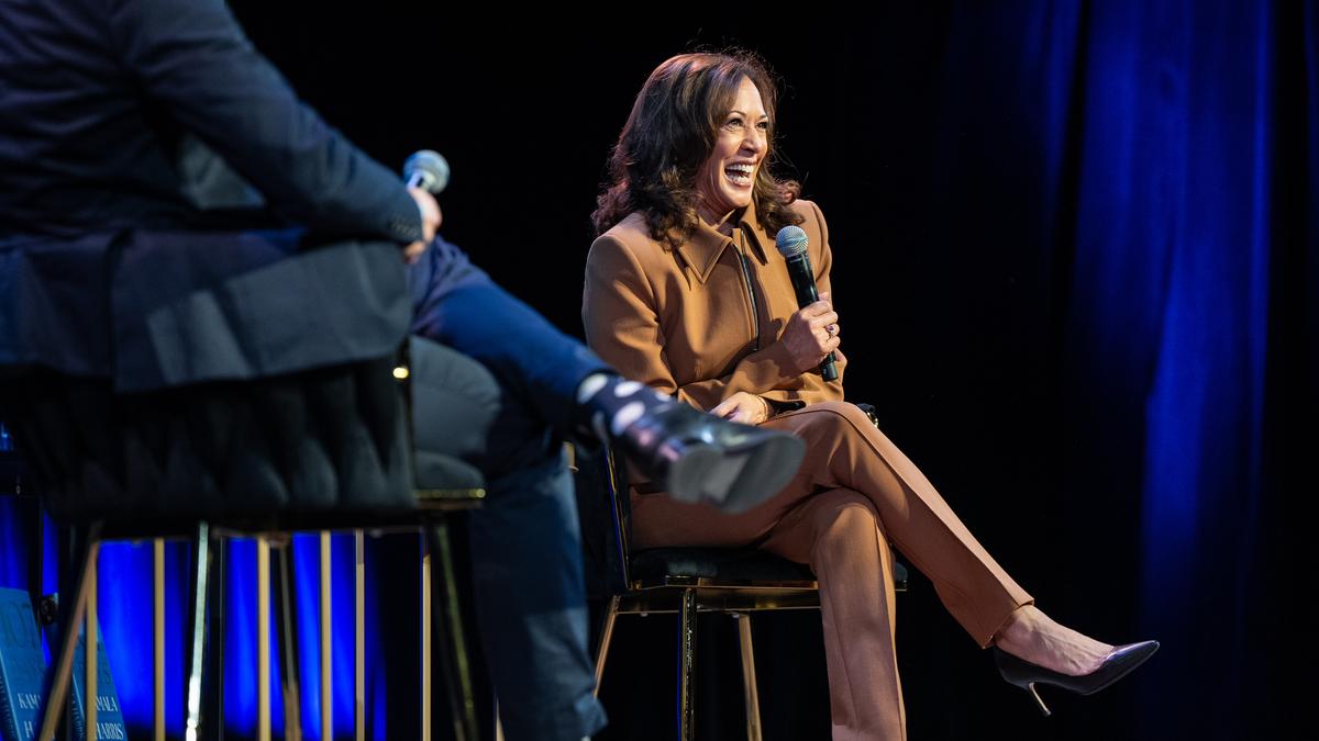 Kamala Harris faces protesters, condemns Israel's war in Gaza on first night of book tour