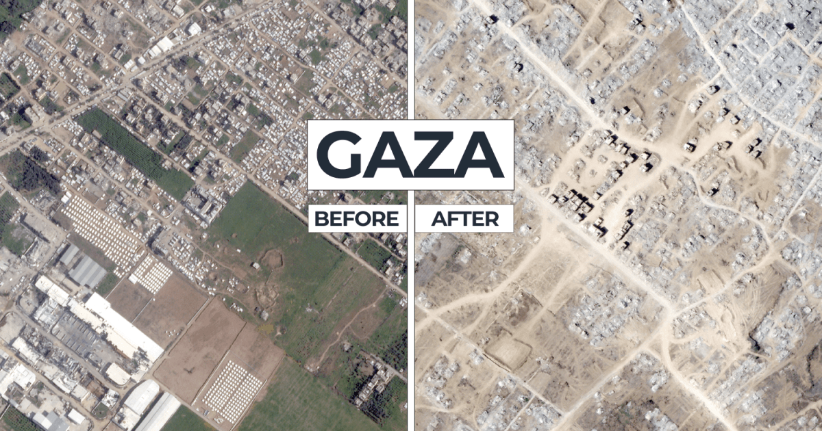 Before and after satellite images show how Israel has destroyed Gaza City | Israel-Palestine conflict News