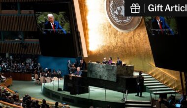 Fact-Checking Trump’s U.N. Speech: The president made inaccurate claims about the economy, renewable energy and the mayor of London.