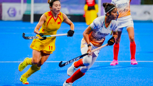 The Indian women's hockey team lost their Super4s Pool match 1-4 against hosts China in Hangzhou on Thursday. (Photo: Hockey India)