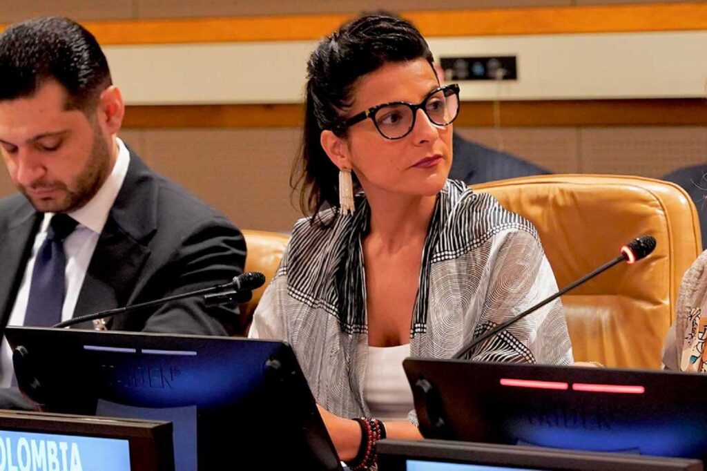 Irene Velez, minister of Environment of Colombia at UN.
