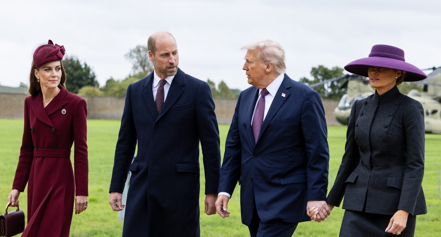 Catherine, Princess of Wales and Prince William, Prince of Wales at Windsor Castle with US President Donald Trump and First Lady Melania Trump