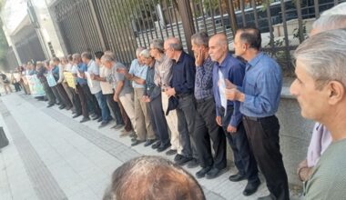 Kermanshah – Retirees’ protest gathering in front of the Social Security Organization – Sunday, September 7, 2025