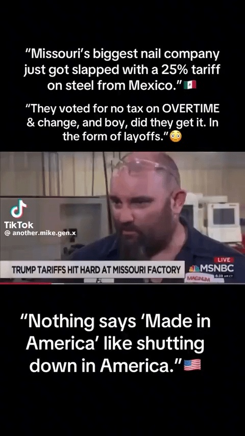 They support Trump for no tax on over time now got a form of layoffs!