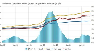bne IntelliNews - Inflation in Moldova eases to 7.3% y/y in August