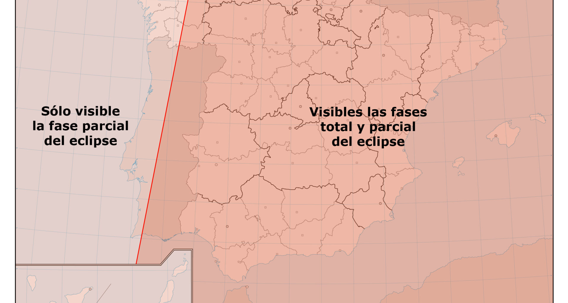 Magnitud del eclipse desde diferentes posiciones
