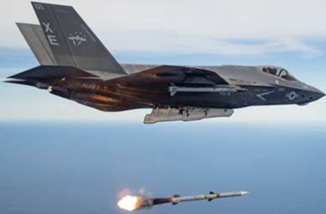 F-35A firing a missile