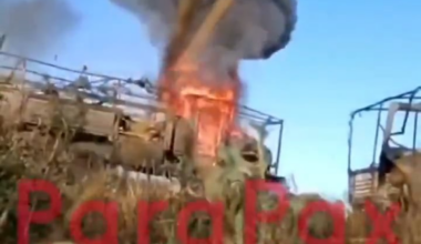 Russian soldiers recorded a Ukrainian drone attack on their truck (English subtitles, Published September 2025)