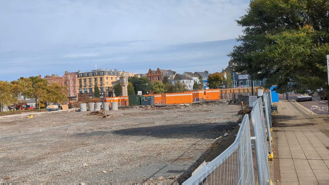 Bangor marina carpark is gone.