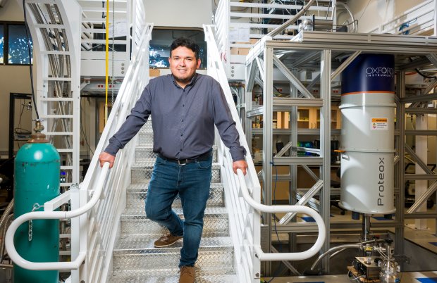 Professor Luis Jauregui, director of the Quantum Materials and Devices...