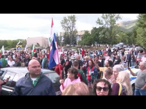 Bulgarian protest against Ursula's visit to the country and NATO's escalation of the war in Ukraine