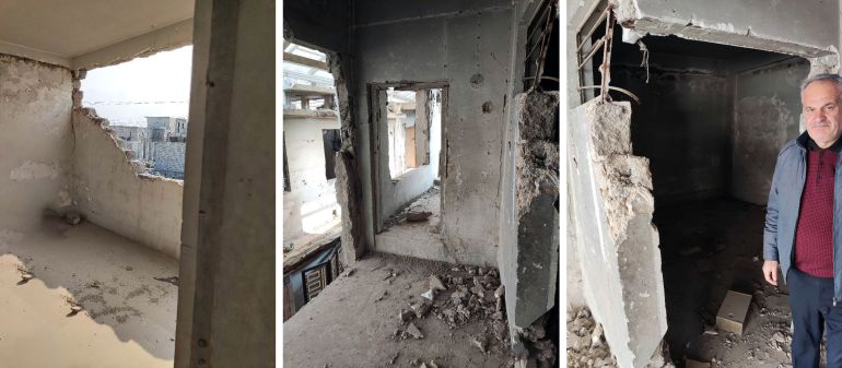 After returning to Mosul, Saad found his former workplace completely destroyed. This photo was taken during IOM’s first visit in 2023. Photo: IOM 