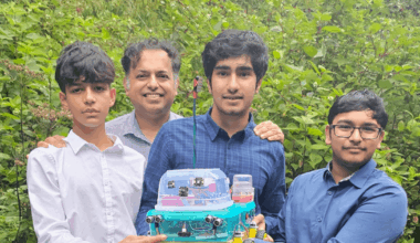 Trio of Aberdeen school kids build award-winning robot to help restore Scotland’s forests