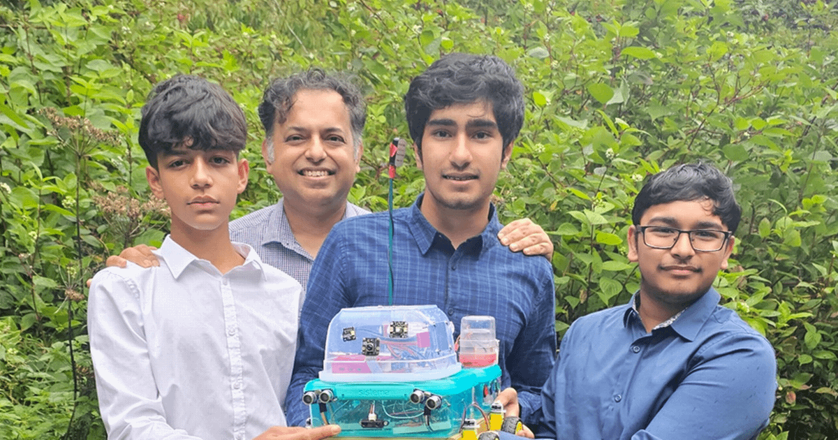 Trio of Aberdeen school kids build award-winning robot to help restore Scotland’s forests