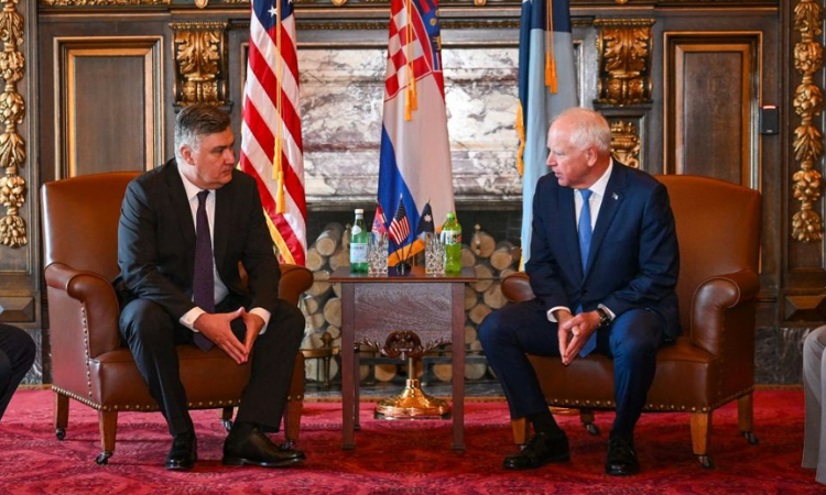 President Milanović Visits Minnesota Meets Governor Walz and National Guard Leaders 1