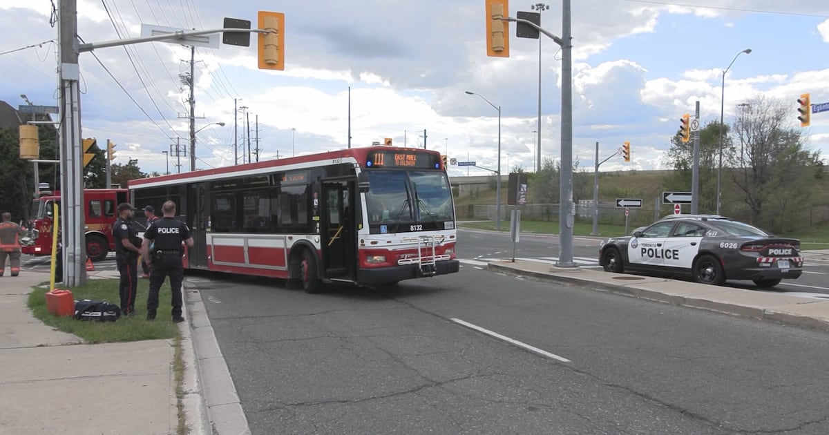 Pedestrian struck by TTC bus driver in Etobicoke