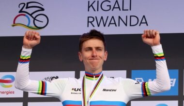 Tadej Pogacar strikes gold again at Cycling World Championships