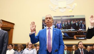 Nigel Farage branded 'far-right, pro-Putin Trump wannabe' in blistering US Congress takedown