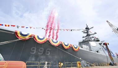 The third and final of the new AEGIS KDX-III Batch 2 destroyers of the South Korea Navy has been launched %