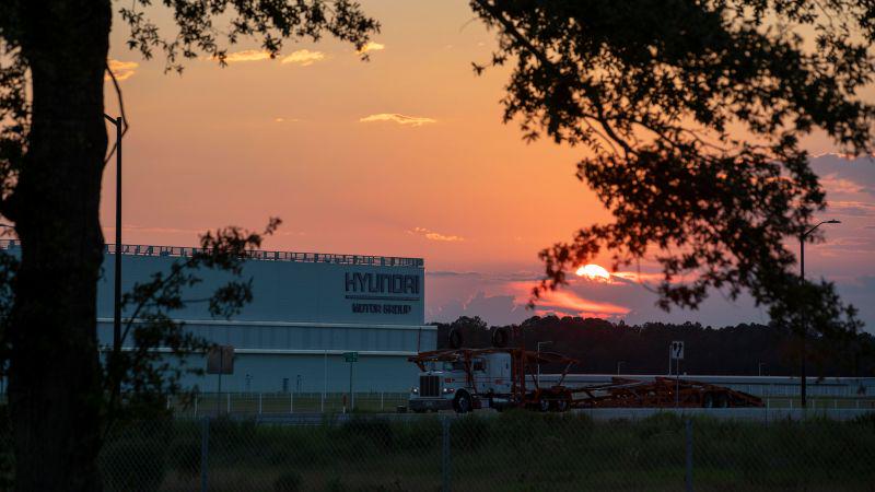 Nearly 500 workers were taken in a raid at Hyundai’s battery plant. In a quiet Georgia town, the silence is deafening