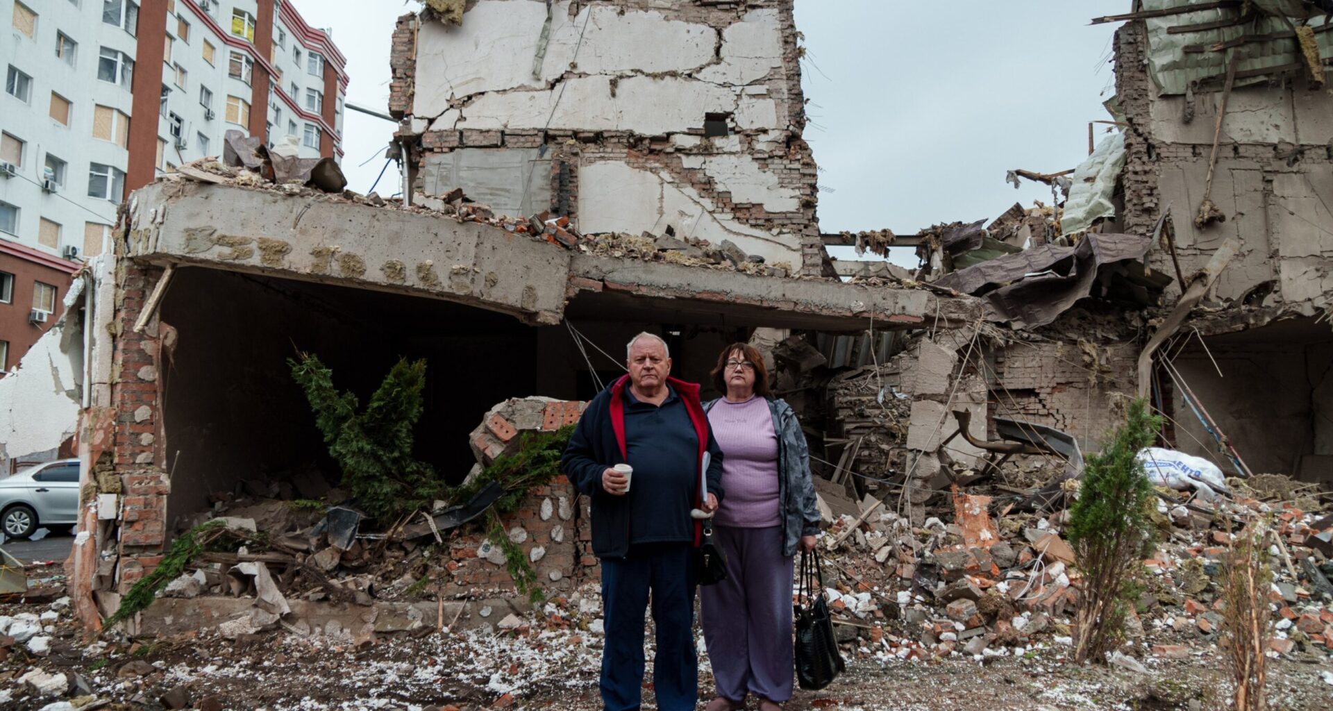After missile strike near Kyiv, volunteers and one café owner help stitch life back together