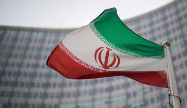 A national flag of Iran waved in front of the building of the International Atomic Energy Agency, IAEA, in Vienna. The confidential report said Iran and the IAEA have not reached an agreement on resuming inspections of sites affected by Israeli and US bombing in June.