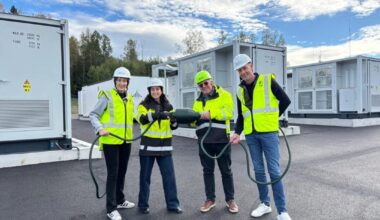 A BESS project being inaugurated in Sweden