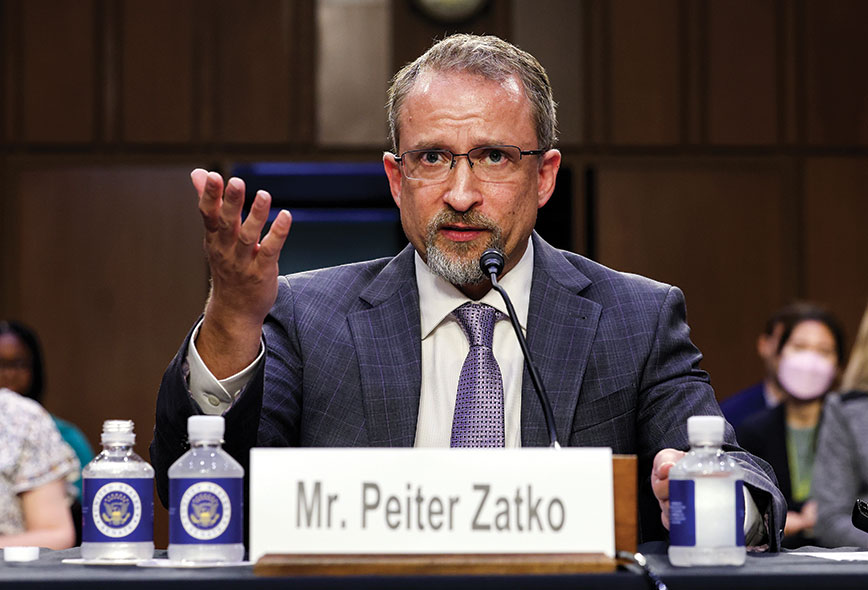 Peiter “Mudge” Zatko, former Twitter security chief.