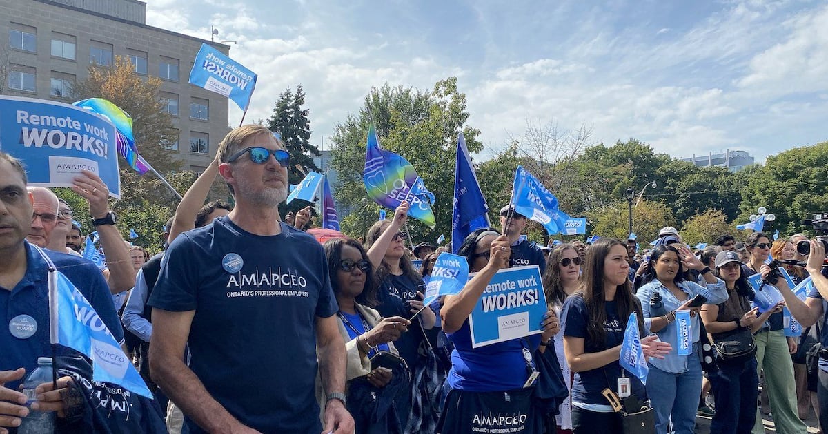 Ontario public servant unions to rally against return-to-office mandates