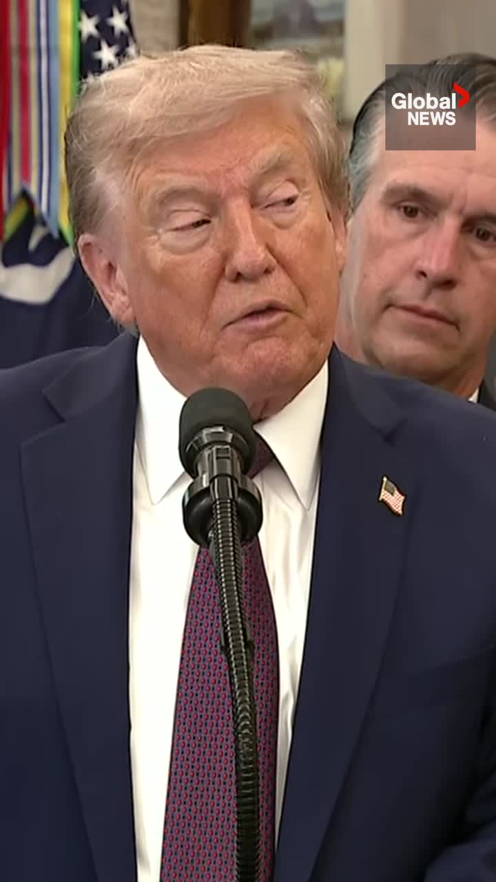 Click to play video: 'Canada wants ‘very much’ to be included in Golden Dome defence: Trump'