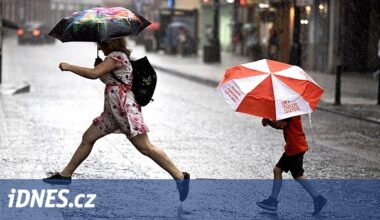 Noc s extrémními srážkami. Místy napršelo až 50 mm, déšť se objeví i v dalších dnech - iDNES.cz