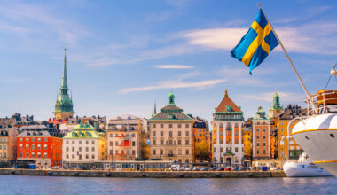 Stockholm, Sweden old town city skyline