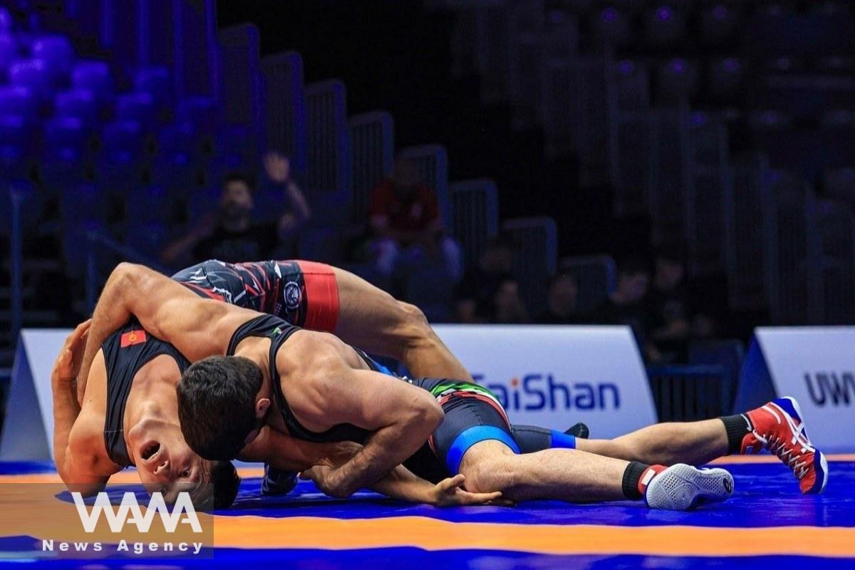 Iranian wrestling World Championships in Croatia Greco-Roman. Social Media / WANA News Agency